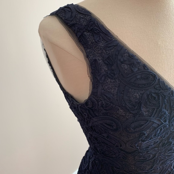 BCBG Marissa Rosette Embellished Sheath Dress - Picture 5 of 8